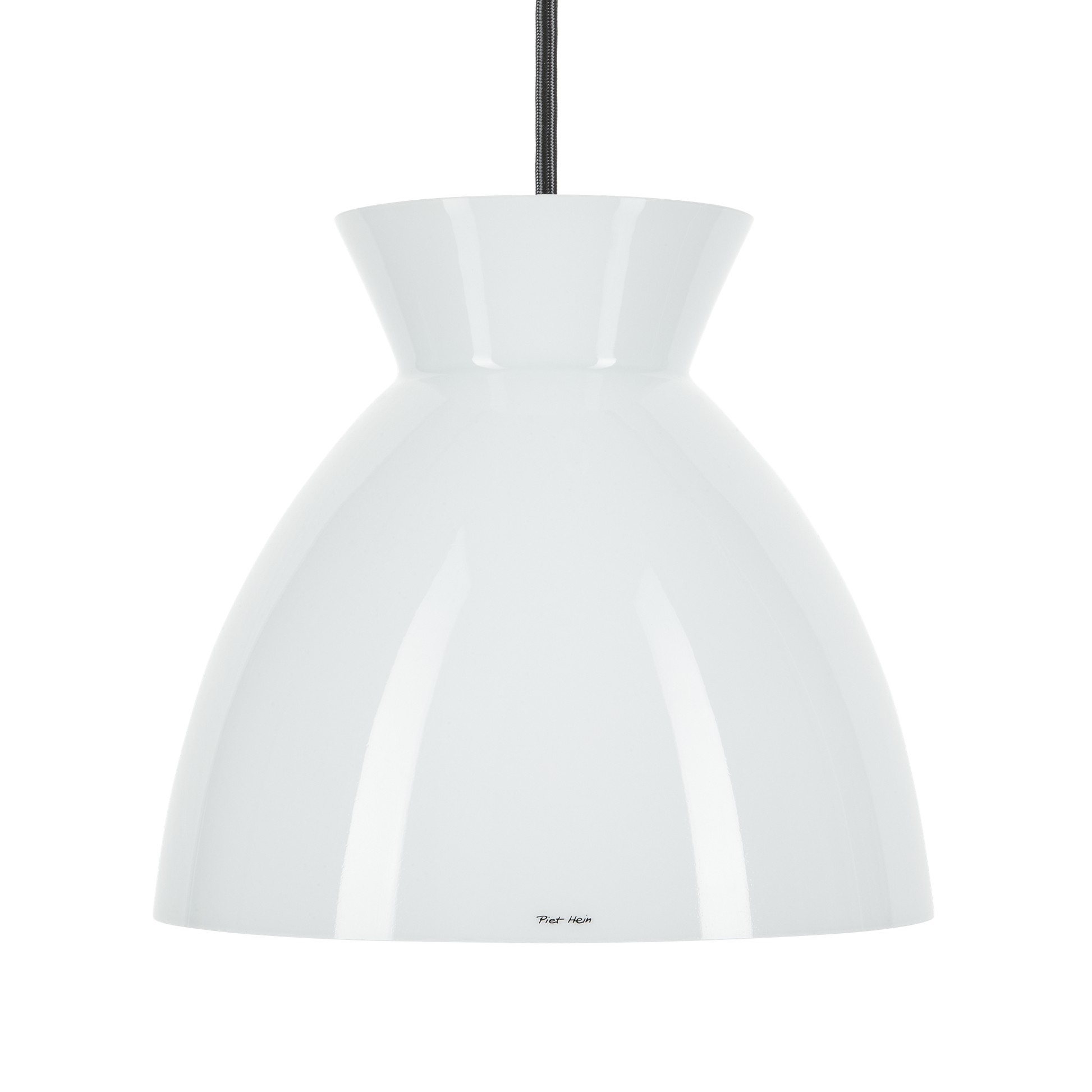 Beehive 290P Pendant Lamp by Piet Hein #Opal with Black Cord