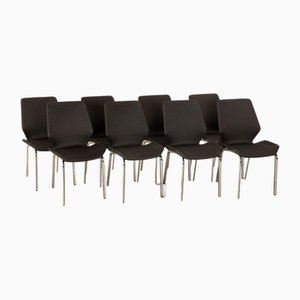 610 Chairs in Anthracite Fabric from Rolf Benz, Set of 8-RQW-1822298