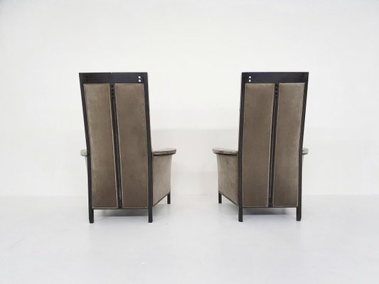 63970 Lounge Chairs by Umberto Asnago for Giorgetti Peggy, Italy 1990s, Set of 2-ZO-907191