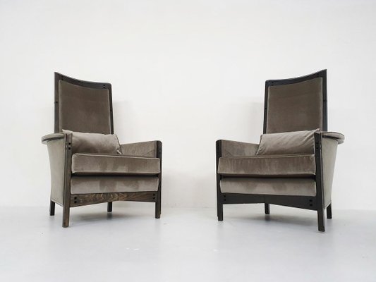 63970 Lounge Chairs by Umberto Asnago for Giorgetti Peggy, Italy 1990s, Set of 2-ZO-907191