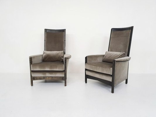 63970 Lounge Chairs by Umberto Asnago for Giorgetti Peggy, Italy 1990s, Set of 2-ZO-907191