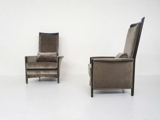 63970 Lounge Chairs by Umberto Asnago for Giorgetti Peggy, Italy 1990s, Set of 2-ZO-907191