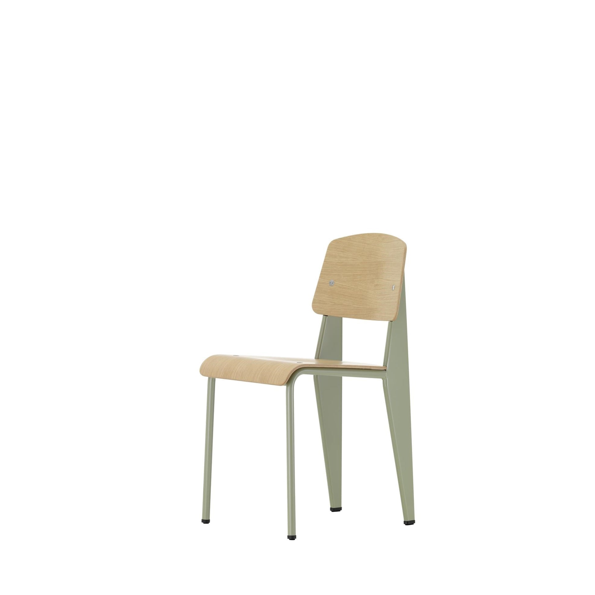 Standard Dining Chair by Vitra #Prouvé Gris Vermeer/Oak