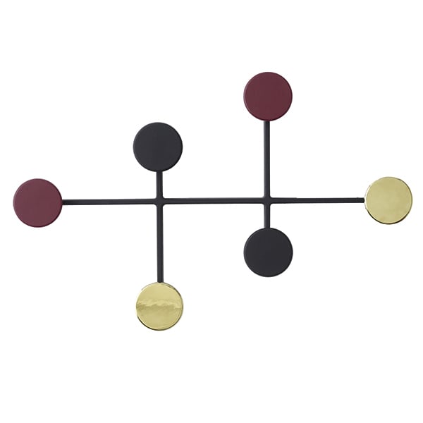 Afteroom coat hanger by Audo Copenhagen #black-brass #