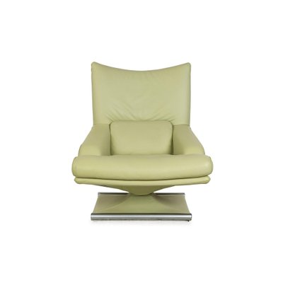 6500 Leather Armchair Set in Green from Rolf Benz, Set of 2-RQW-2036338