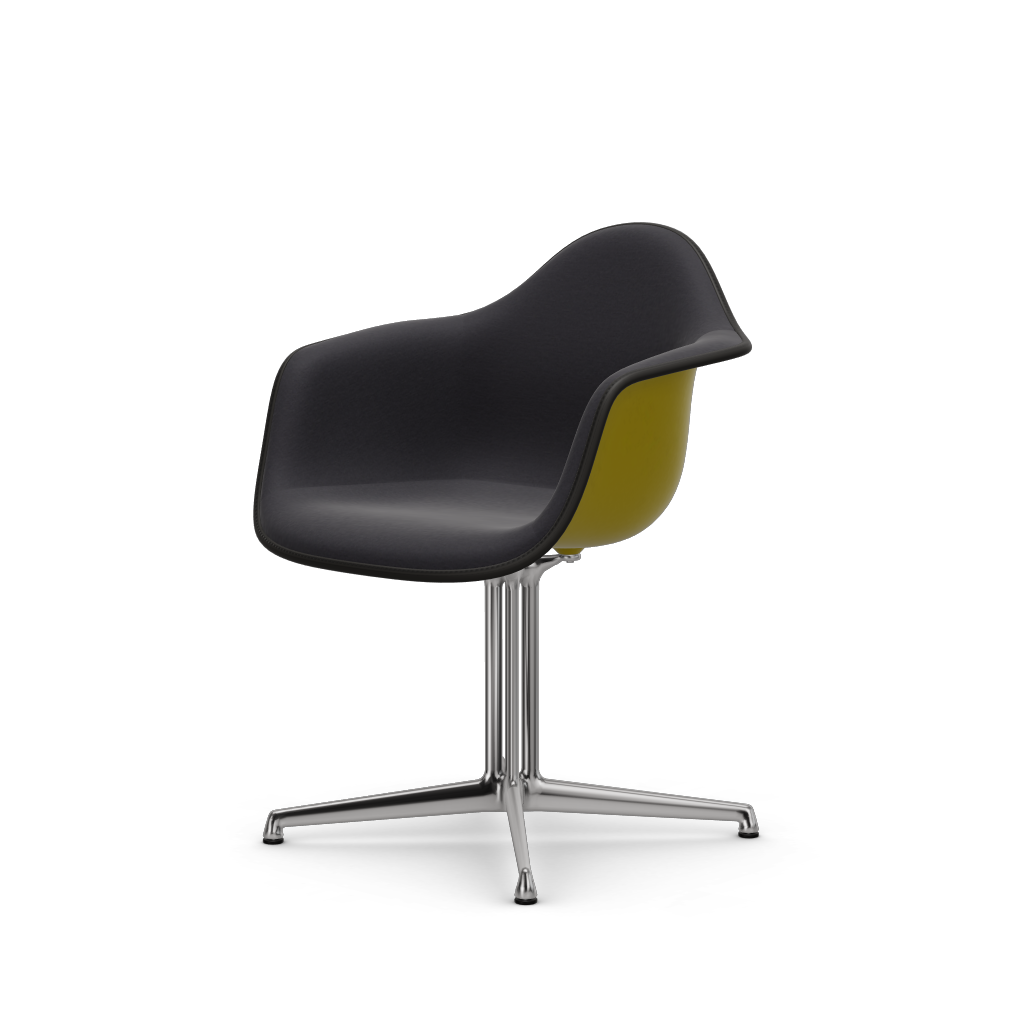 EAMES Plastic Armchair Dal (with Full Upholstery) (Color of Seat Shell -Mustard) (Request)