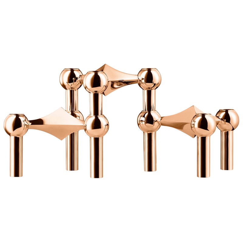 STOFF Nagel candleholder by STOFF Copenhagen #set of 3, rose gold #