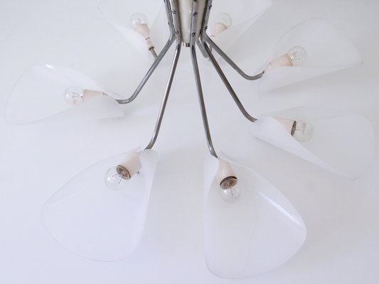 7-Armed Pendant Lamp, Germany, 1950s-WPT-1405262