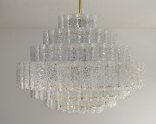 7-Tier Ice Glass Chandelier by Doria Leuchten, 1960s-HJP-1168173