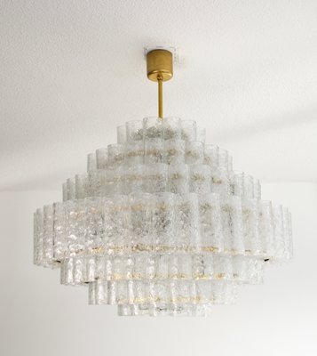 7-Tier Ice Glass Chandelier by Doria Leuchten, 1960s-HJP-1168173