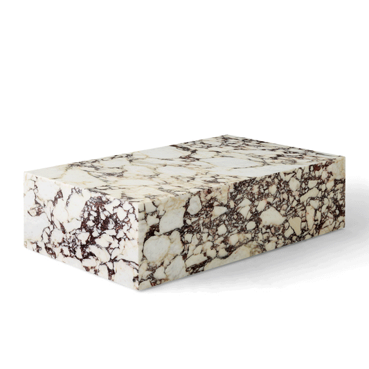 Plinth Coffee Table Low by Audo #Calacatta Viola Marble