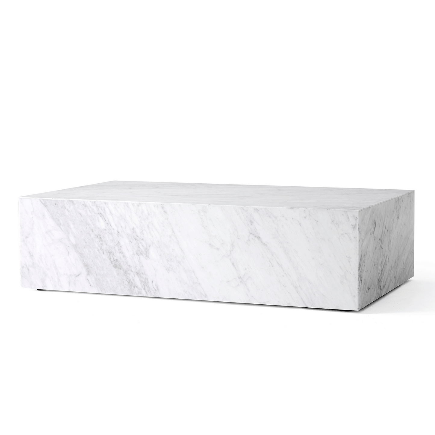 Plinth Coffee Table Low by Audo #Carrara Marble