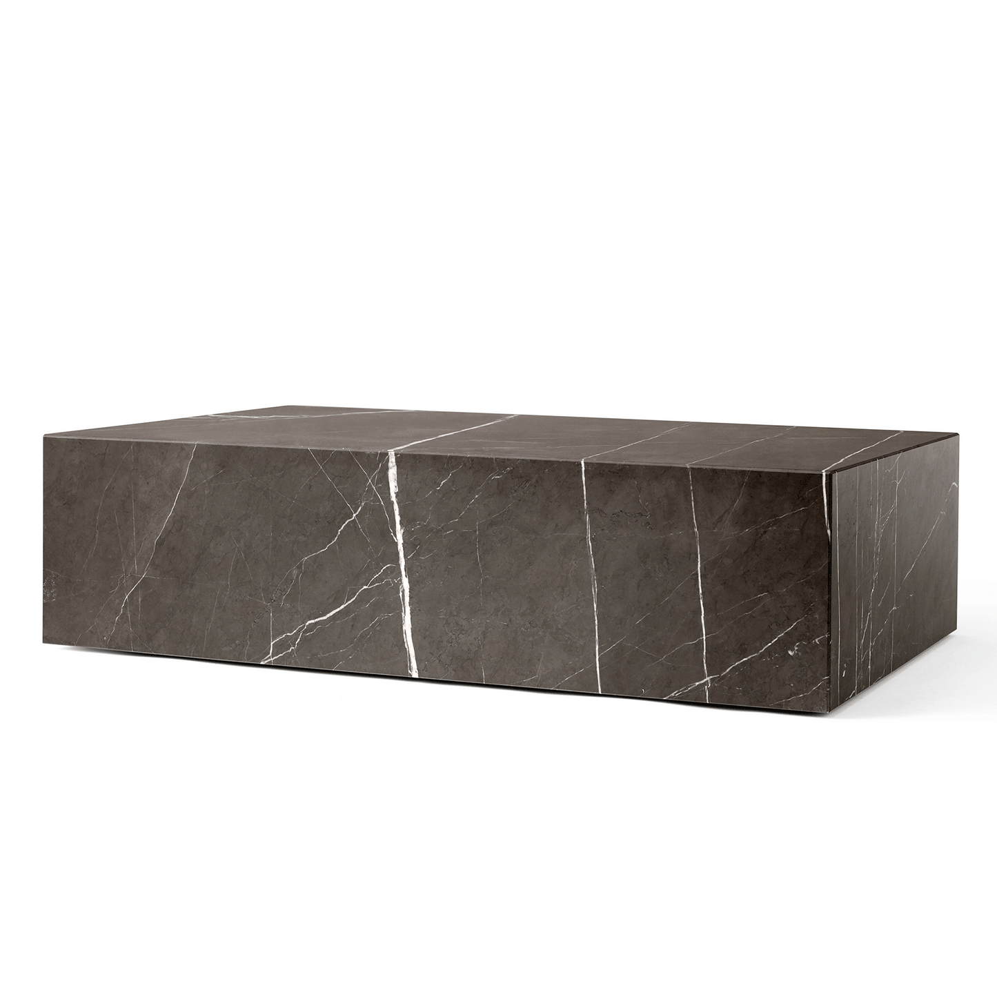 Plinth Coffee Table Low by Audo #Gray Kendzo Marble