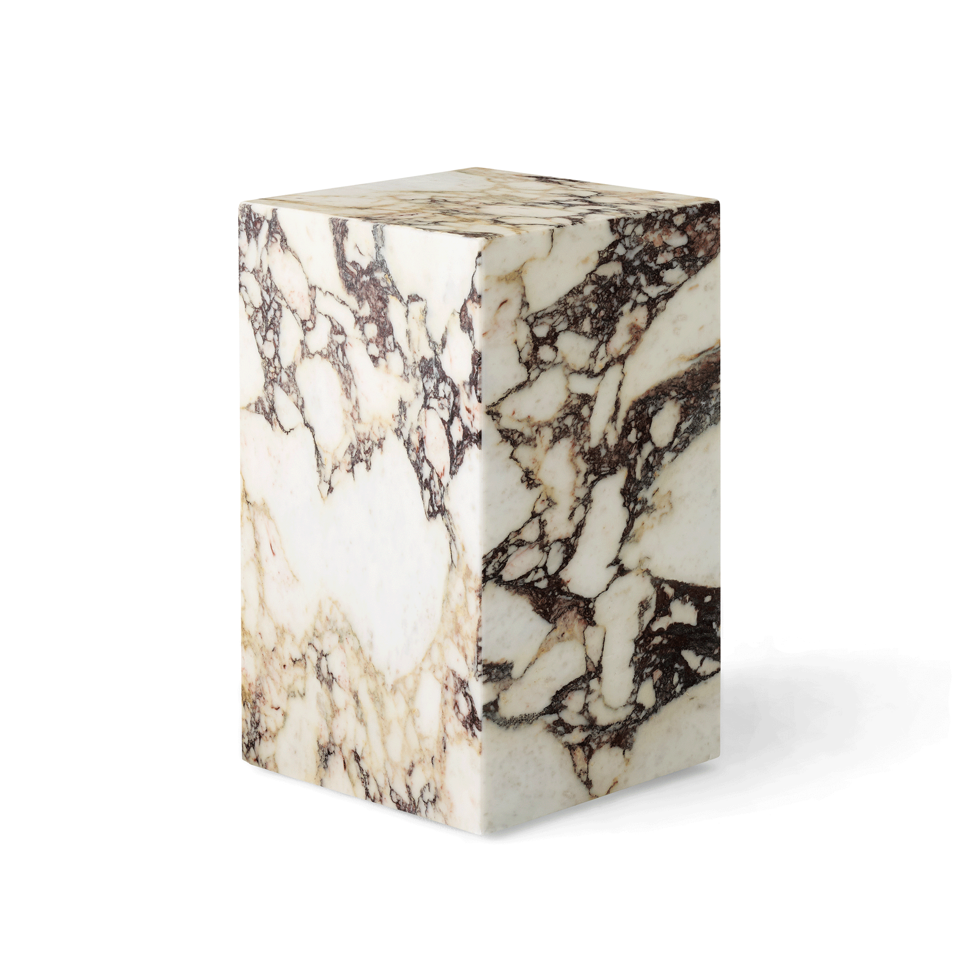 Plinth Coffee Table High by Audo #Calacatta Viola Marble