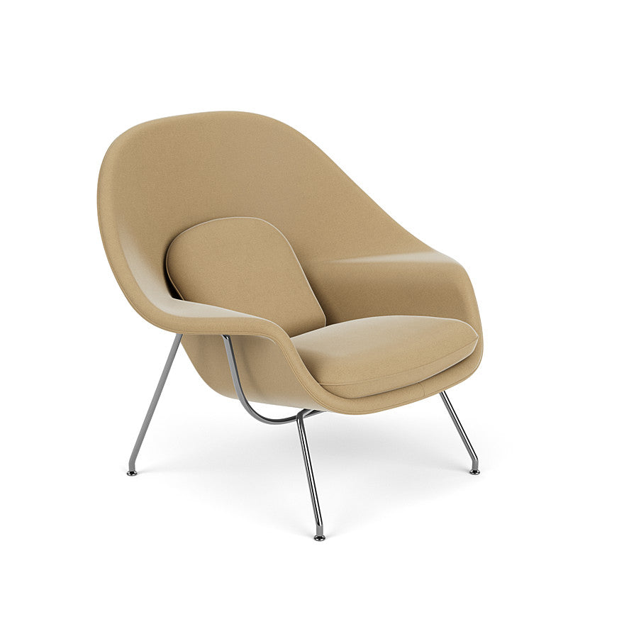 Womb Chair Medium (Frame - Polished Chrome / Upholstery Material - Circa) by Knoll