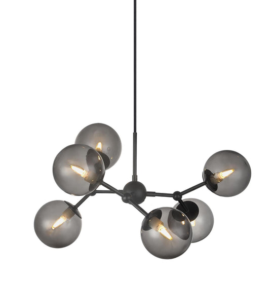 Atom Pendant Lamp Large by Halo Design #Smoke/ Black