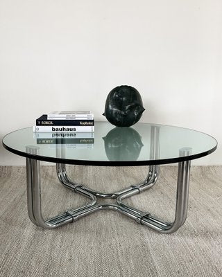 784R Glass Coffee Table by Gianfranco Frattini for Cassina, 1970s-ITU-1745450