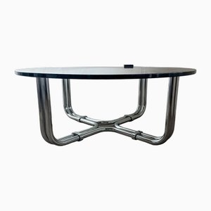 784R Glass Coffee Table by Gianfranco Frattini for Cassina, 1970s-ITU-1745450