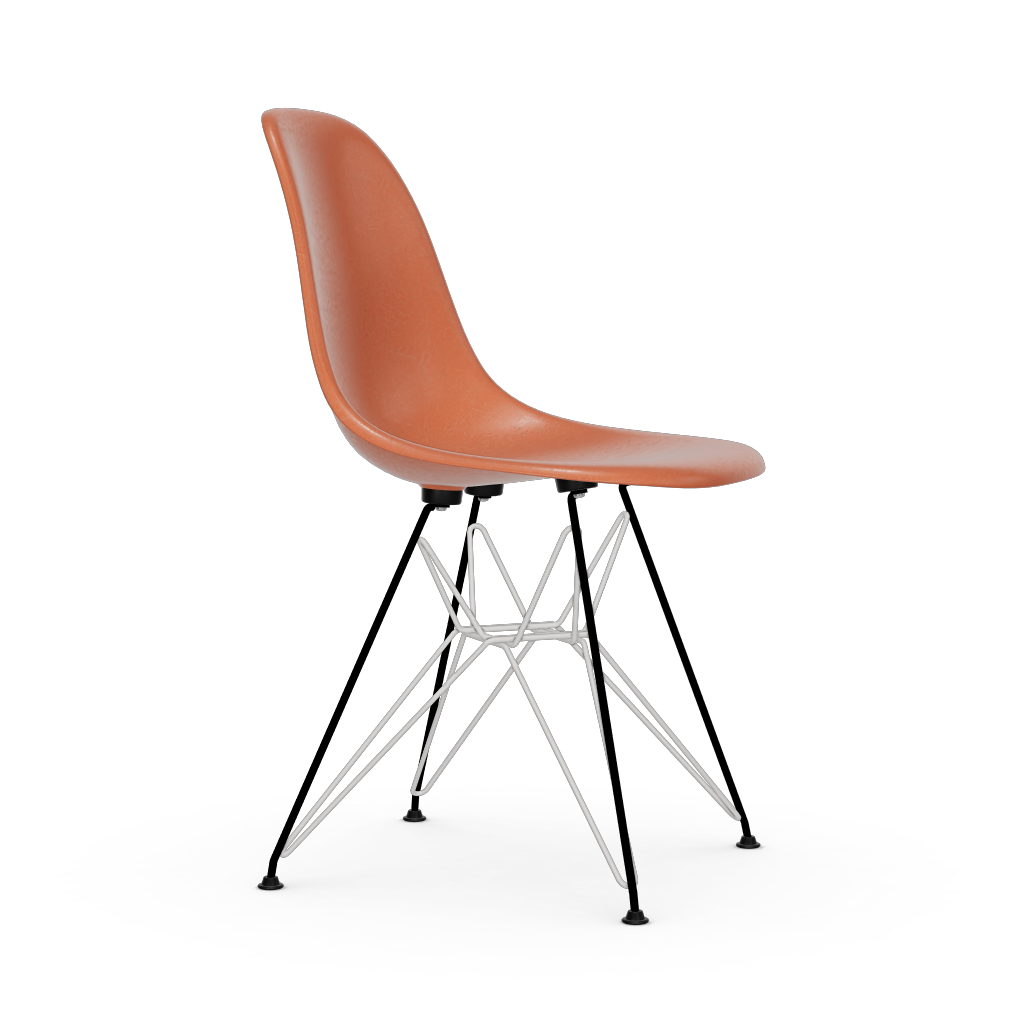 Eames Fiberglass Side Chair DSR (without upholstery) by Vitra