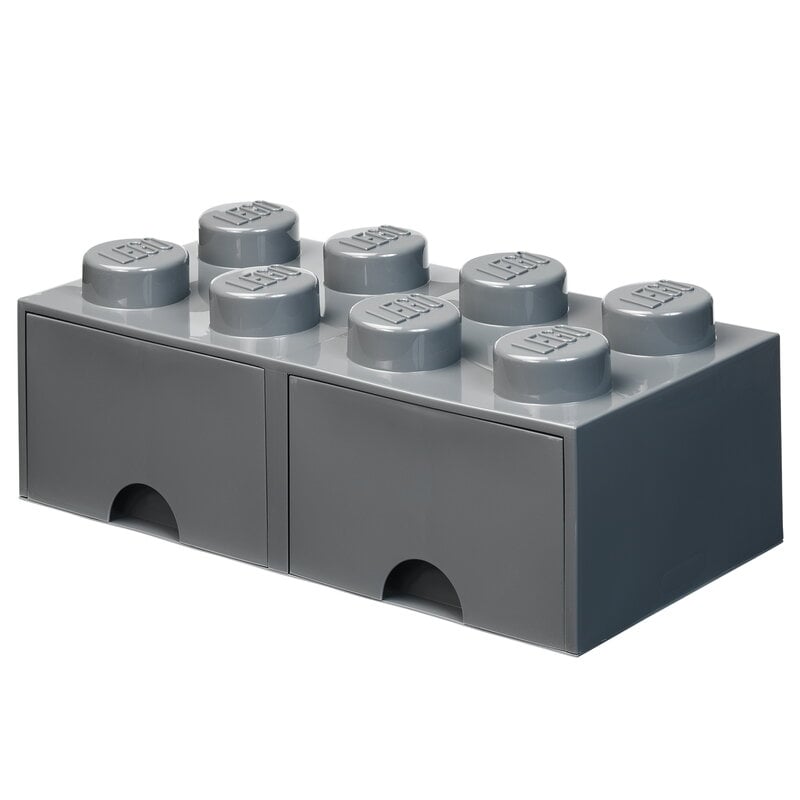 Lego Brick Drawer 8 by Room Copenhagen #dark grey #