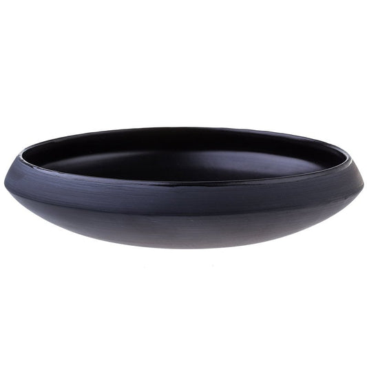 Eclipse centrepiece bowl 38 cm by Vaidava Ceramics #black #