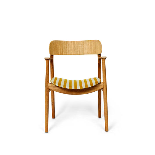 Asger Dining Chair Upholstered by Bent Hansen #Oak/Wild 22-100/110
