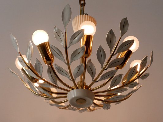 8-Flamed Pendant Lamp from Vereinigte Werkstätten, 1950s-WPT-1336748