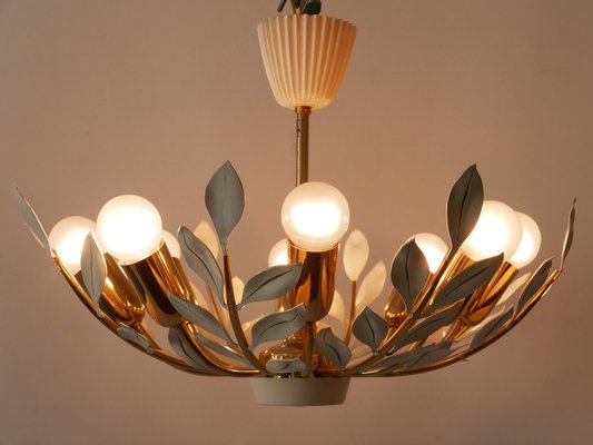 8-Flamed Pendant Lamp from Vereinigte Werkstätten, 1950s-WPT-1336748