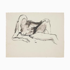 8 Original Nude Pen, Pencil and China Ink Drawings by French Master 20th Century Mid 20th Century-ZCI-757522