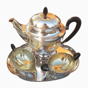 800 Silver Tea Service with Tray, Set of 4-QDP-980530