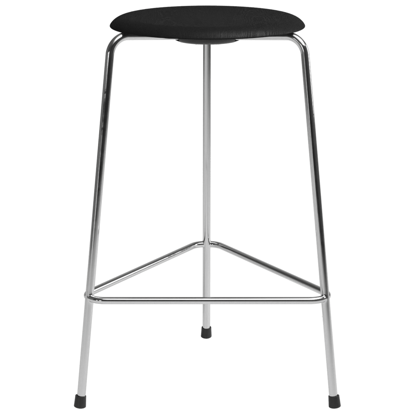 High Dot™ - M3170 Counter Stool W. 3 Legs by Fritz Hansen #Black coloured ash