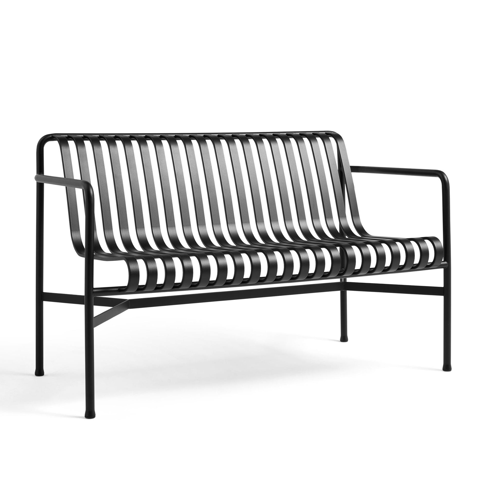 Palisade Dining Bench with Armrests by HAY #Anthracite