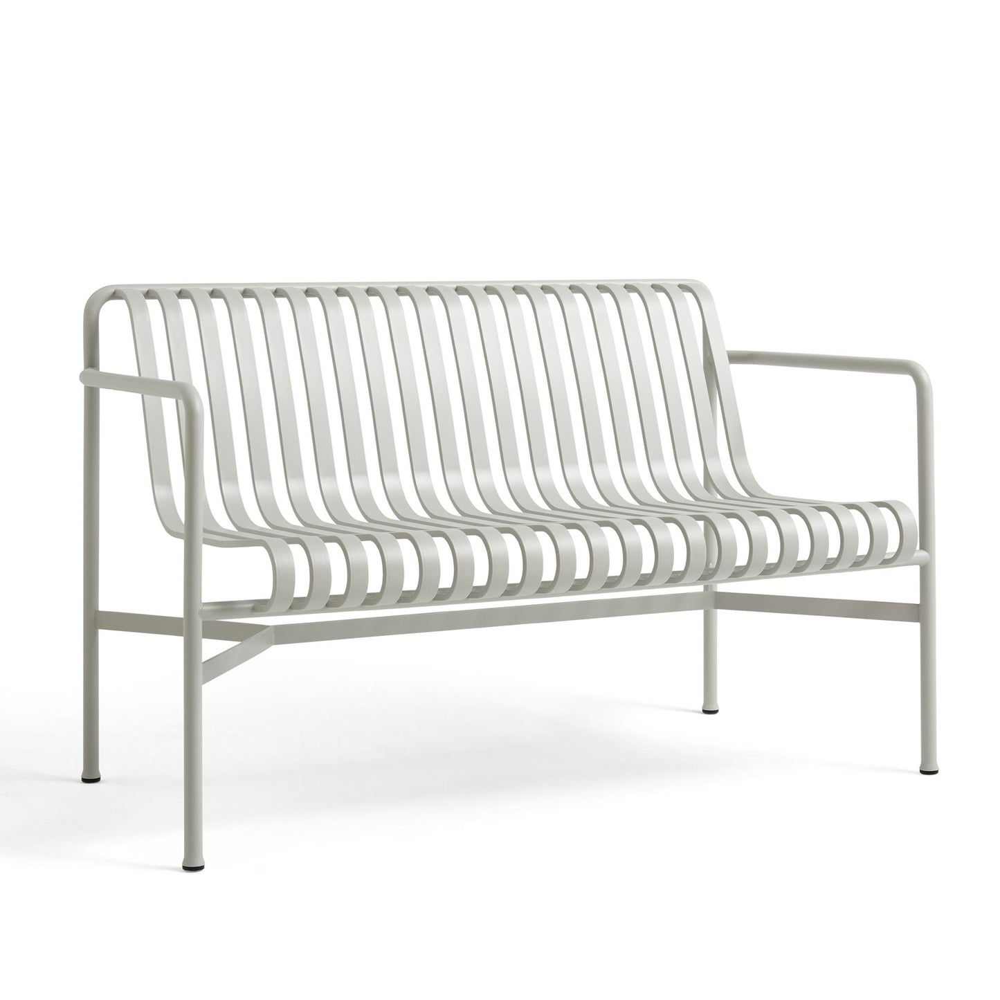 Palisade Dining Bench with Armrests by HAY #Cloud Gray