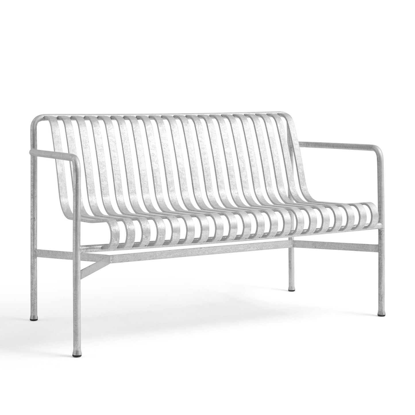Palisade Dining Bench with Armrests by HAY #Hot Galvanized Steel