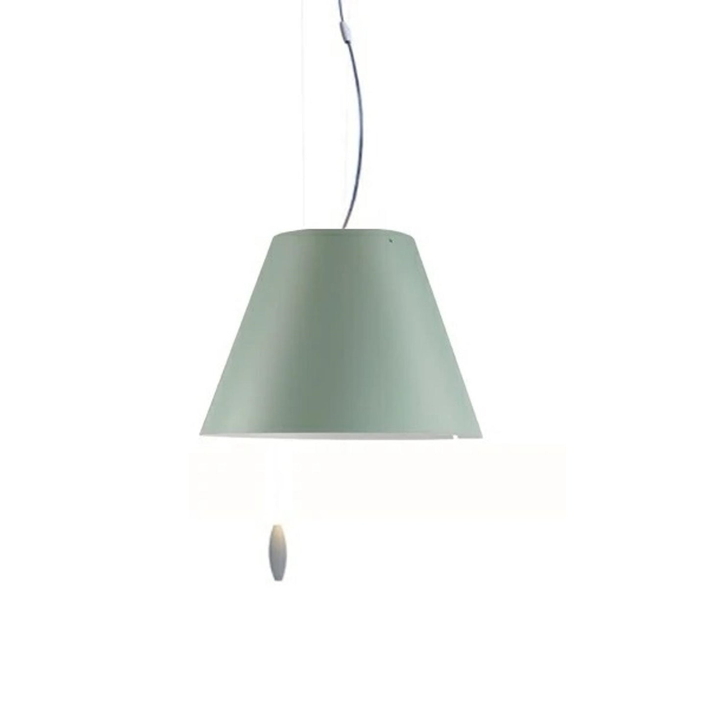Costanzina Pendant Lamp by Luceplan #White M. Green Shade