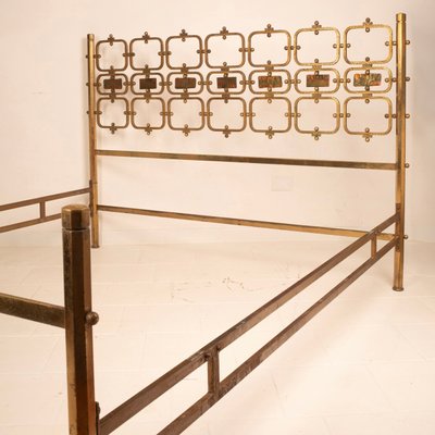 8605 Bed in Brass and Bronze by Osvaldo Borsani for Borsani Varedo, 1959-BAD-2027049