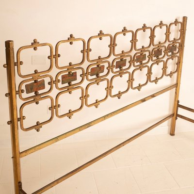 8605 Bed in Brass and Bronze by Osvaldo Borsani for Borsani Varedo, 1959-BAD-2027049