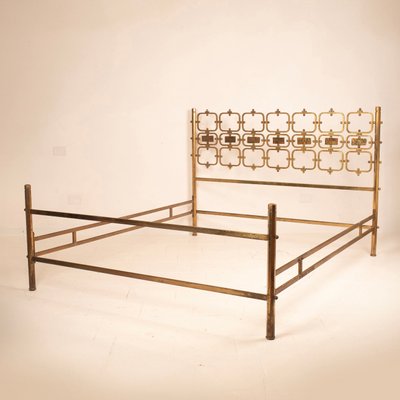 8605 Bed in Brass and Bronze by Osvaldo Borsani for Borsani Varedo, 1959-BAD-2027049