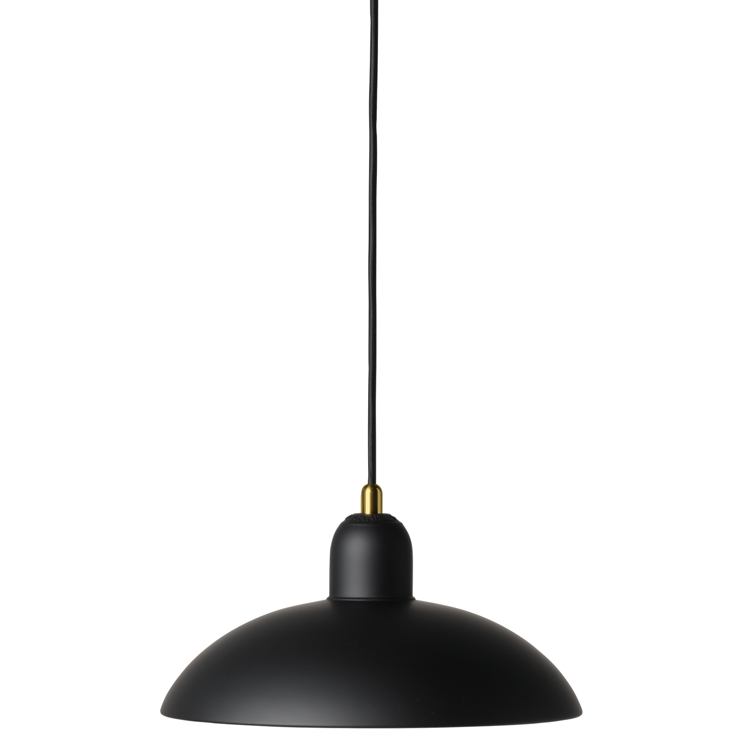 Kaiser Idell™ - 6631-P, Ø 285 mm Pendant Lamp by Fritz Hansen #Matt black & Brass