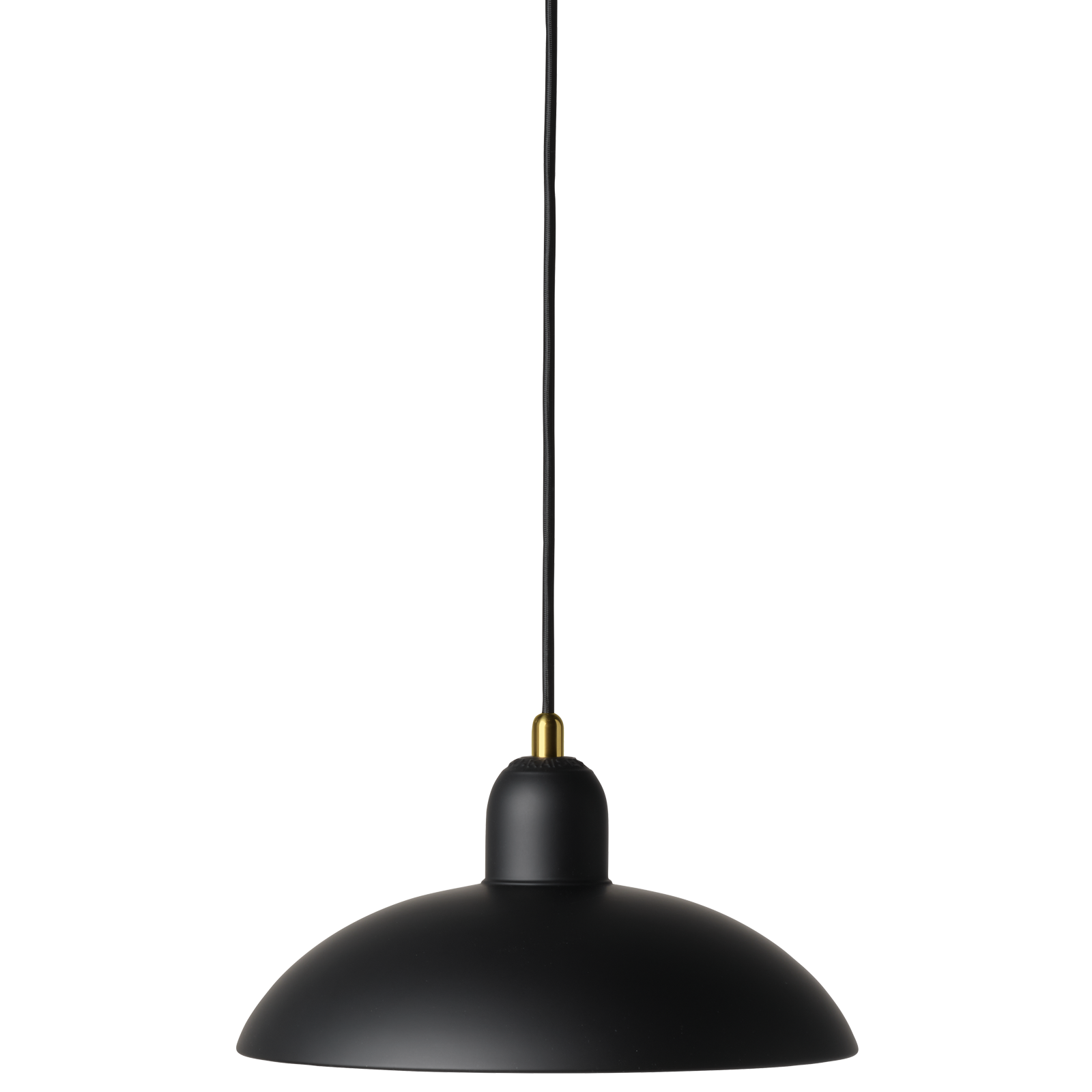 Kaiser Idell™ - 6631-P, Ø 285 mm Pendant Lamp by Fritz Hansen #Matt black & Brass