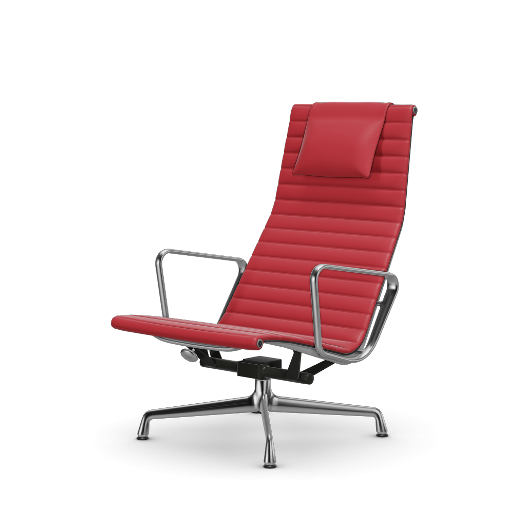 Aluminium Chair EA 124 – Lounge (Cover material - Fabric Leather)