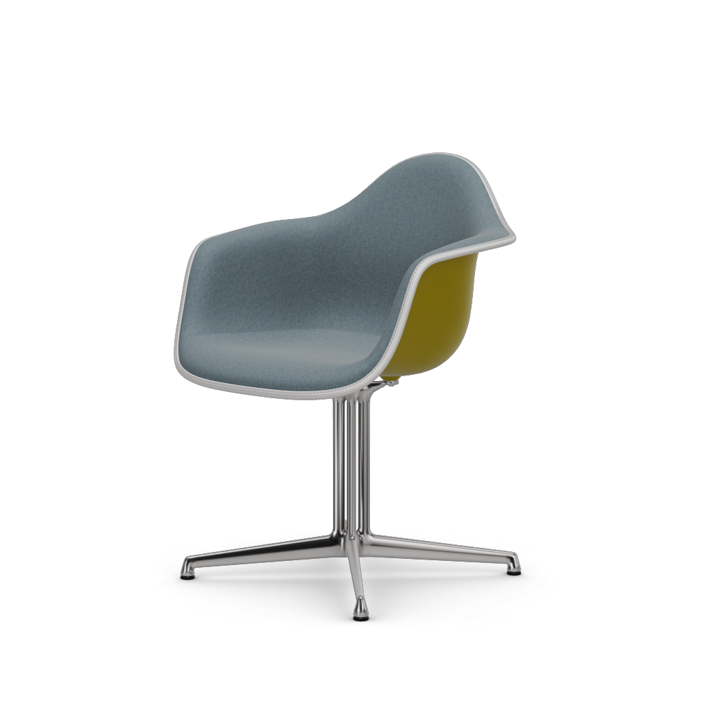 EAMES Plastic Armchair Dal (with Full Upholstery) (Color of Seat Shell -Mustard) (Request)