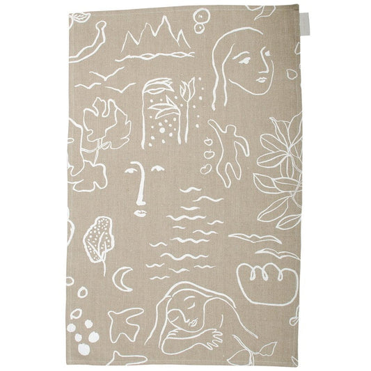 Onnenmaa tea towel/placemat by Saana ja Olli #beige #
