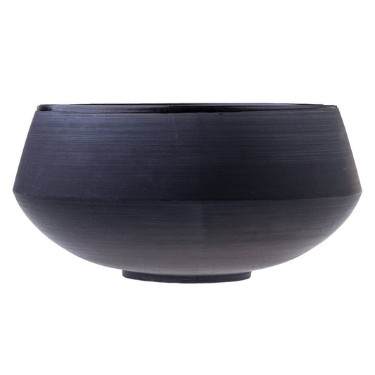 Eclipse salad bowl 4 L by Vaidava Ceramics #black #
