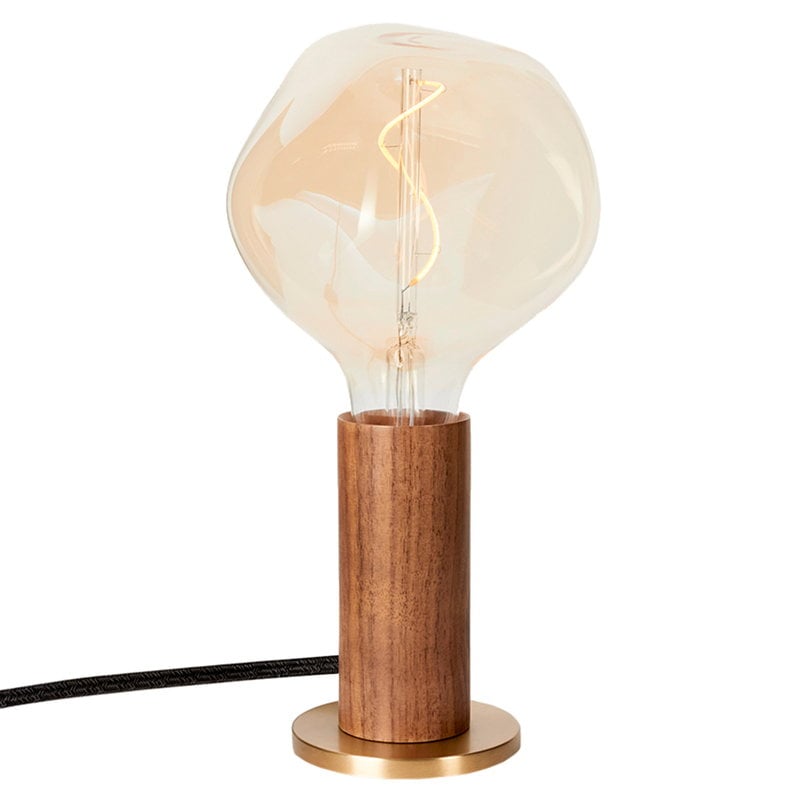 Knuckle table lamp with Voronoi I bulb by Tala #walnut #