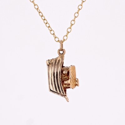 9 Karat Yellow Gold Charm Pendant, 1960s-OLU-2027413