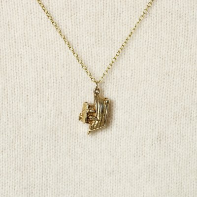 9 Karat Yellow Gold Charm Pendant, 1960s-OLU-2027413