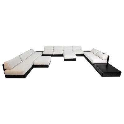 9-Seat Sofa in White Bouclè by Rolf Heide for ICF, 1970s, Set of 2-RCE-1099738