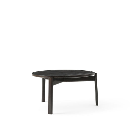 Passage Round Coffee Table Ø70 by Audo #Dark Lacquered Oak