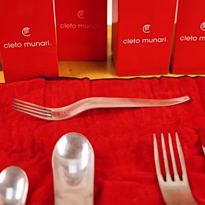 925 Silver Cutlery from Cleto Munari, Set of 6-EOS-1818741